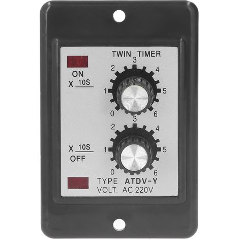 Relais temporisé double 60 secondes, anti-interférences, fonctionnement précis, bobine en cuivre, contacts argentés, 220 V CA