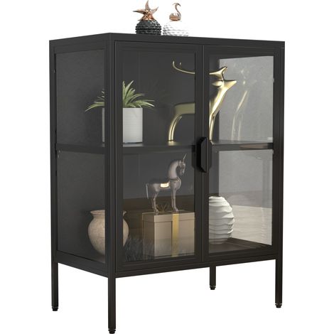 Escaparate de vidrio de acero Floka S 80x60x35 - VCM