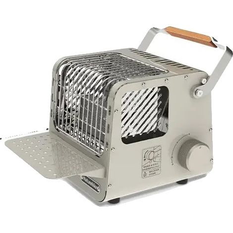 Cuisinière à gaz, Design portable, Chauffage efficace, Gris (1/2)