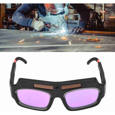 Solarbetriebene, automatisch farbwechselnde Schutzbrille, UV-Schutz-Schweißerbrille, Schutzbrille für das Argon-Lichtbogenschweißen (1/5)