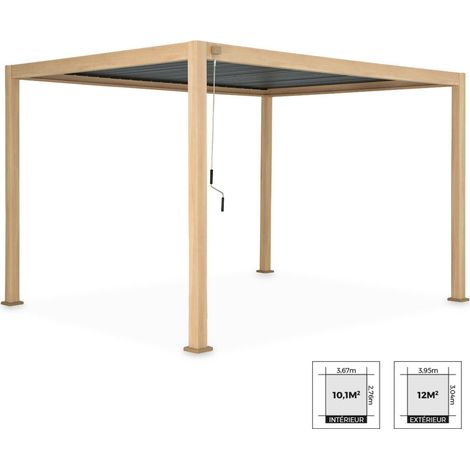 sweeek - Bioklimatische Pergola mit Lamellendach Triomphe 3x4m