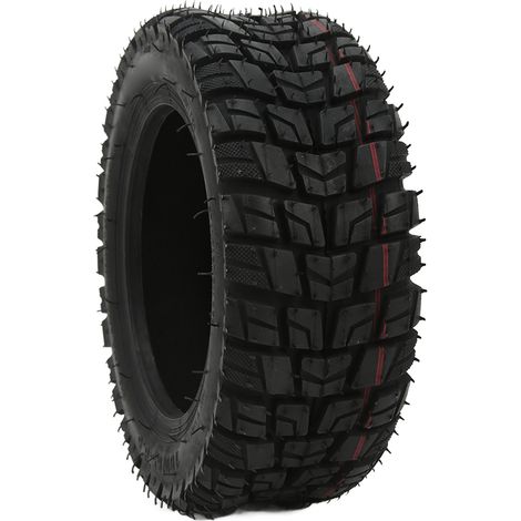 Pneus tout-terrain en caoutchouc 100 65 6.5 11 pouces absorbant les chocs, élargis et épaissis, adaptés aux scooters, avec valves de gonflage. (1/5)