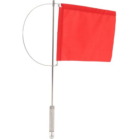 Fanion indicateur de vent monotype pour mât bateau, en acier inoxydable rouge, pour voilier et yacht, 185x135mm (7.28x5.31 pouces). (1/5)
