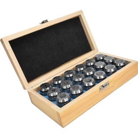 Jeu de 18 pinces ER32 en acier au carbone pour fraisage et tournage CNC, mandrin de serrage, 3-20 mm, pour machine de gravure. (1/5)