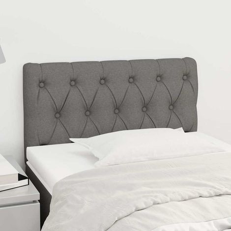 vidaXL Cabecero de tela gris oscuro 80x7x78/88 cm (1/5)