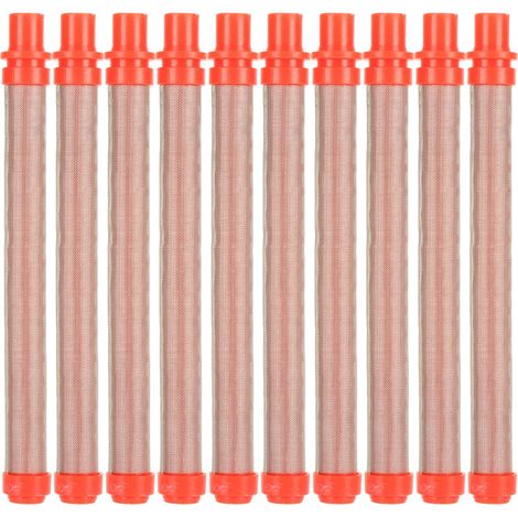 Filtre pour pistolet à peinture sans air, lot de 10, de rechange, accessoires de peinture haute performance, maille rouge 200 (1/5)