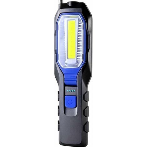 royaluxe -Lampes de poche (standard) Lampe Mecanicien Led Rechargeable Lampe de Travail COB Portable Rechargeable USB 2800mAh Batterie, Lampe torche à LED avec aimant, crochet et cable de chargement 3 (1/5)