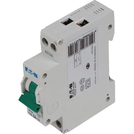 Miniature circuit breaker 6A,1P+N,C EATON PLN6C61N
