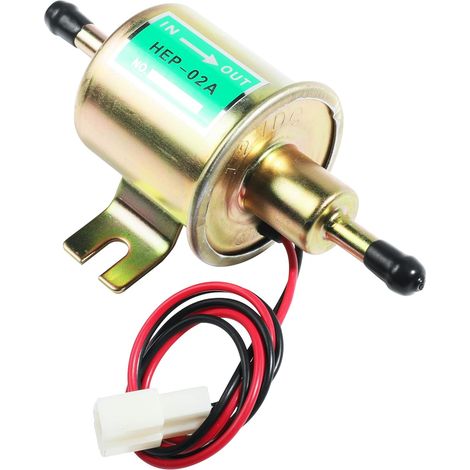 Flacon HEP-02A pompe électrique carburant auto – Universelle 12V, gaz sous pression diesel ligne basse pression, métal, pour voitures camions SUV (1/5)