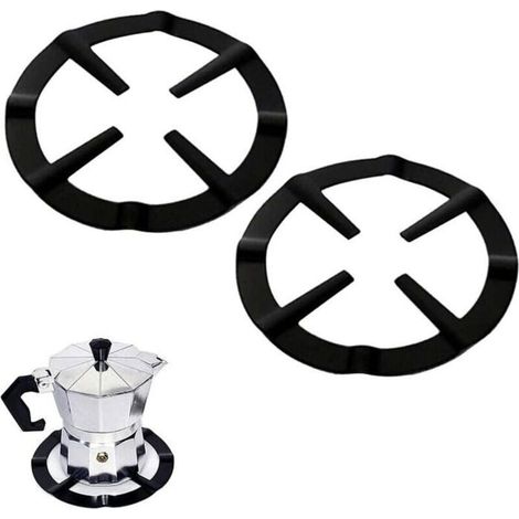 Supporto per caffettiera, riduttore per caffettiera, anello di supporto, accessori per ripiani della caffettiera, riduttore per bruciatore (1/5)