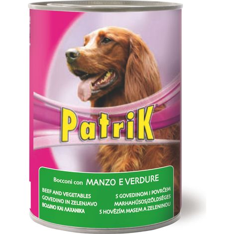 Bocconi per Cani ''Patrik'' Gusto Manzo e Verdure Gr. 405 24 Pezzi Morando