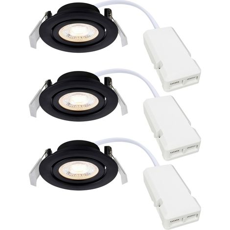Nordlux 2510310103 Monolo 3-Kit Einbauleuchte EEK: E (A - G) LED Schwarz (1/5)