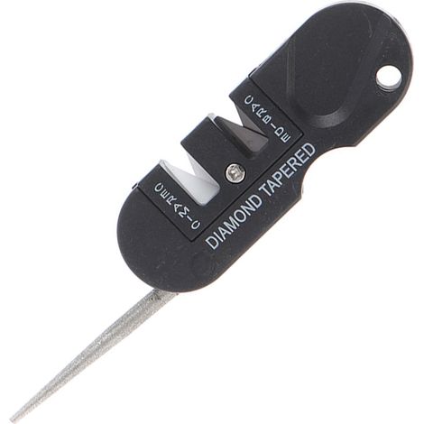 Affûteur de couteaux EDC portable, affûteur de couteaux multifonctionnel, affûteur de couteaux d'extérieur en acier au tungstène, tige d'affûtage (1/5)