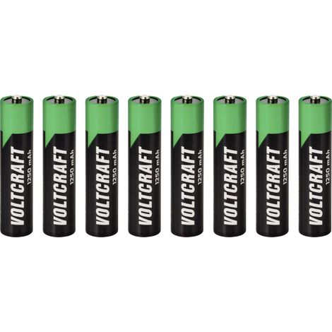 VOLTCRAFT Micro (AAA)-Akku Li-Ion 1250 mAh 1.5 V 8 St. (1/4)