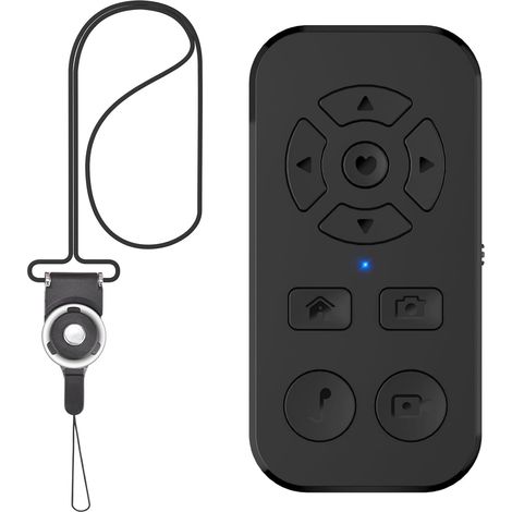 Télécommande Bluetooth Pour Défilement Vidéo TikTok - Déclencheur Photo Vidéo Smartphone - Tourneur De Page App Kindle - Compatible iPhone Et Android - 1 Pièce (1/5)