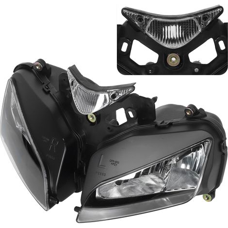 Motorradscheinwerfer für CBR1000RR (2004–2007), Scheinwerfereinheit mit Schutzglas, Honda-kompatibler Ersatzteilsatz, Frontprojektor für Motorräder, Beleuchtungsteil (1/5)