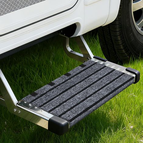 Marches pour Camping-Car Paillasson Clean Step pour Camping-Car Tapis de Marchepied Accessoires Adaptés Réglable Fermeture à Boucle 46 x 46 cm (1/5)