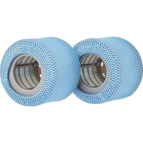 Ensemble de 2 filets de protection compatibles avec le filtre de spa Mspa, housse en maille pour filtre de rechange Mspa 90, plissée (1/3)