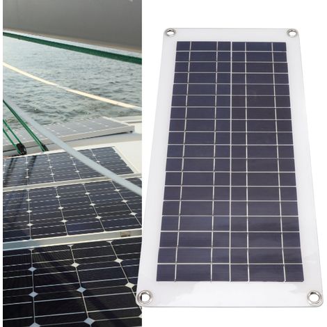 10-W-tragbares, leichtes, wasserdichtes und flexibles Solarpanel mit 2 USB-Ausgängen und Installationskit (1/5)