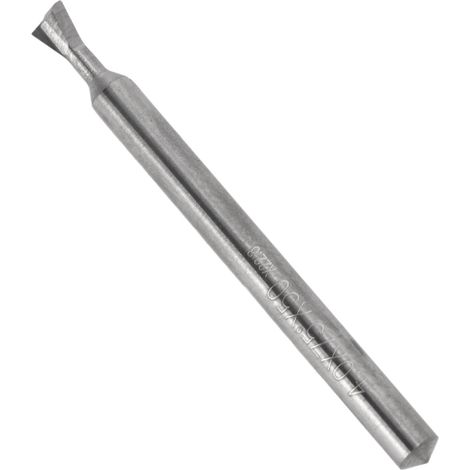 Fraise à queue d'aronde 75° carbure monobloc, 2 dents, 4mm, coupe métaux, longueur 50mm, outil de fraisage professionnel (1/5)