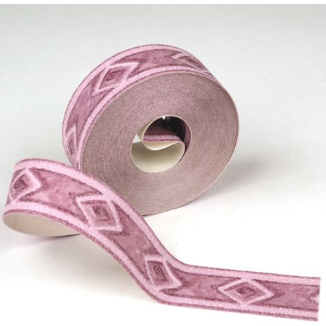 Frise murale adhésive motifs ethniques 3,5 cm x 10 m – Lavable et strippable – Bonne résistance à la lumière – Couleurs violettes – Montecolino - MC-BM715212