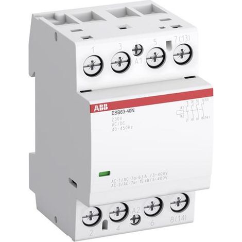Contattore modulare 3 moduli 63A 4 poli 4NA 230V ABB ESB6340N06