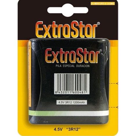 Trade Shop - 5er-Set Zink-Kohle-Batterien, 4,5 V, 4,5 V, 3LR12, flach, alkalisch - (1/3)