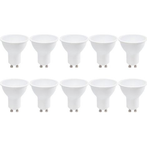 Lot 10 ampoules LED GU10 7W 120 4000K blanc neutre sans scintillement 220V. (1/5)