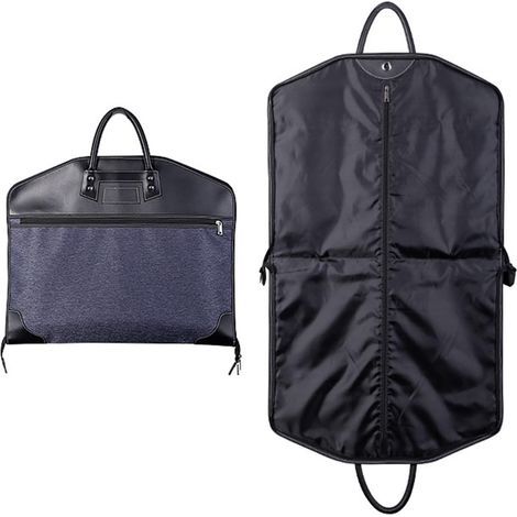 Marineblauer Kleidersack 100 x 60 cm (39 Zoll), wasserdichter Kleidersack aus Oxford-Gewebe, faltbar und staubdicht, ideal für Geschäftsreisen (1/5)