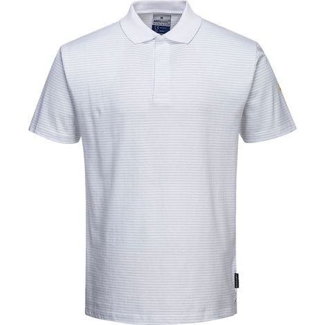 Polo antistatique ESD couleur : Blanc taille XXXL - PORTWEST