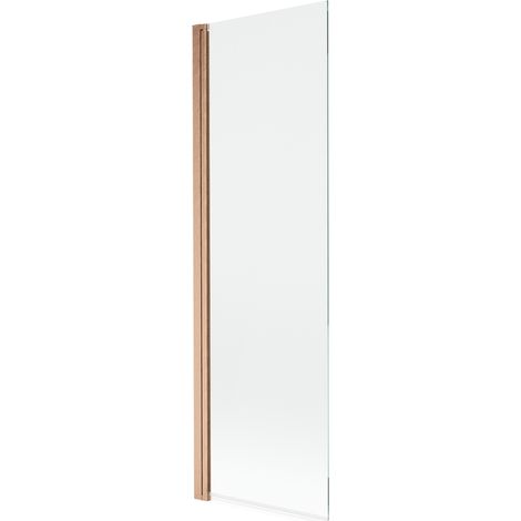 Mexen Mist paroi de baignoire 1 volet 60 x 150 cm, transparent, cuivre brossé - 8A9-060-001-65-00 (1/4)