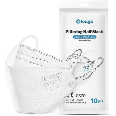 Lot de 100 masques FFP2 4 couches – Protection contre la poussière et pollution – Conformes normes CE – Confort optimal pour port prolongé - 4-layer (1/4)