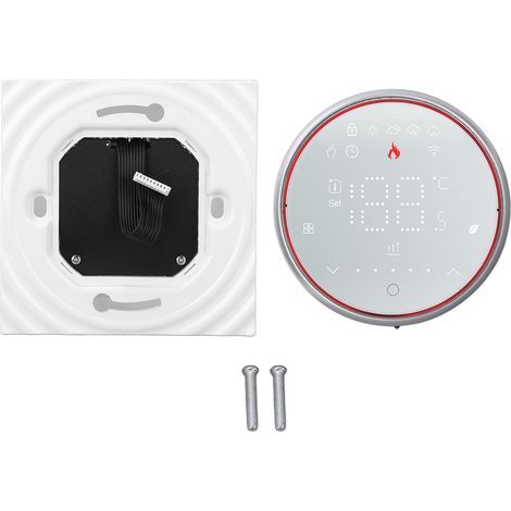 Intelligenter Thermostat für Ihr Zuhause, LED-Anzeige, programmierbarer Fußbodenheizungsregler für Haushaltsgeräte, Wechselstrom 95–240 V, weiß (1/5)