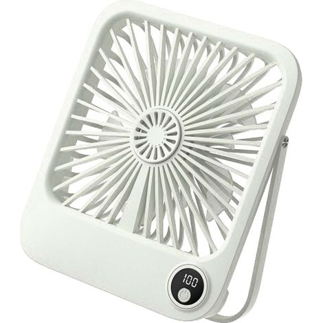 Ventilateur Portable - Ventilateur Sur Batterie - Oscillation Automatique - Rechargeable USB - Silencieux - Pour Voyage Bureau Maison - 1 Pièce (1/2)