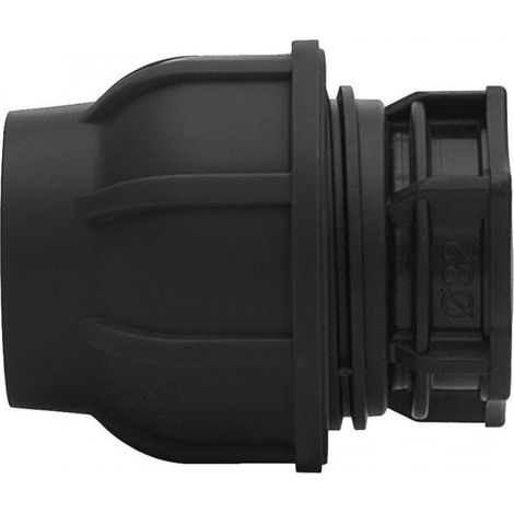 Tappo di serraggio PP 32 PN16 PN16, per tubi in PE, nero (1/2)