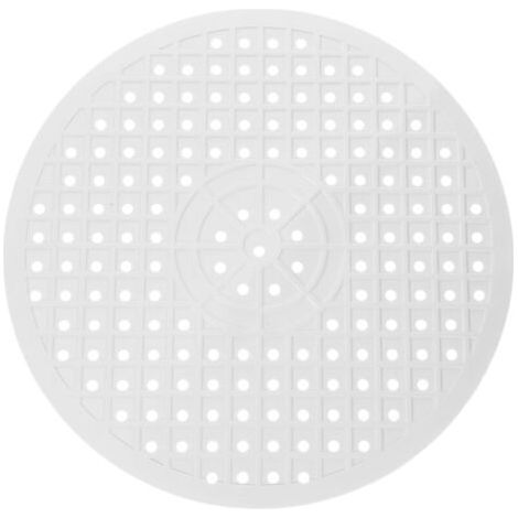 QORVA-Tapis d'évier de cuisine rond en caoutchouc, tapis de drainage central, tapis de séchage de la vaisselle pour la maison