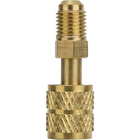 Enowelir Adaptateur en laiton R410, 1/4 "mâle à 5/16" femelle, tuyau de charge pour pomper, haute qualité, nouveau (1/4)