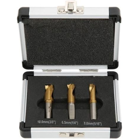 Pair CSPARKV 3Pcs Foret à Dépointer, 6.5mm/8mm/10mm Foret Coupeur de Soudage par Points Ensemble Fraises à Dépointer pour Enlever les Joints de Soudure en Tôle