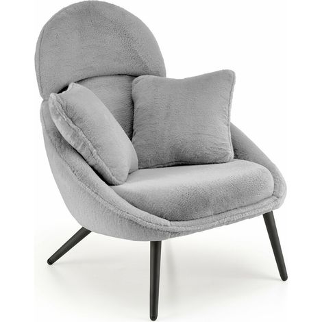 Sillón Houston 1526, Gris, 95x80x90cm, Tapiz, Patas: Metal, 0