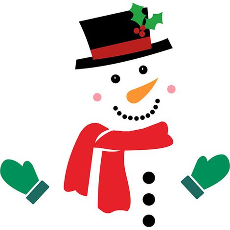 Aimants de Noël Bonhomme de Neige Imperméables - Décorations Festives pour Portes de Garage et Voitures (1/5)