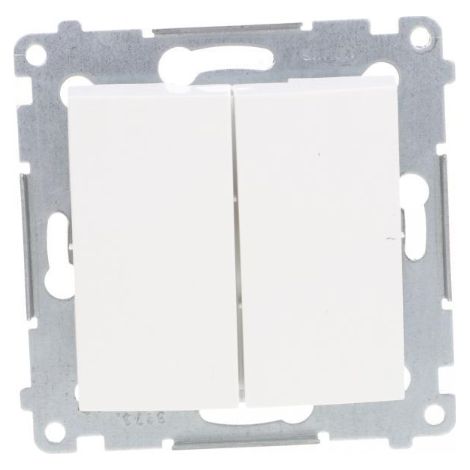 Interruttore per lampadario Simon 54 resistente agli spruzzi d'acqua IP44, con connettori rapidi, colore bianco DW5B.01/11