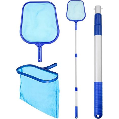 Épuisettes De Surface Pour Piscine Filet Épuisette Avec Télescopique Réglable Nettoyer La Fontaine Bassins (1/4)