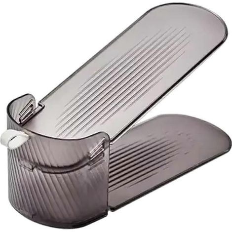 Lot de 10 supports à chaussures intégrés pour meuble de rangement à chaussures, étagère de rangement gain de place, amovible, double couche et réglable. (1/5)