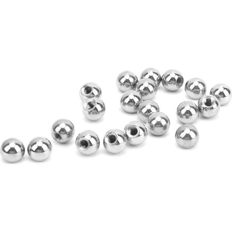 20 pièces billes filetées M4 en acier inoxydable, perles de perçage et finition pour articulations magnétiques d'imprimante 3D (1/5)