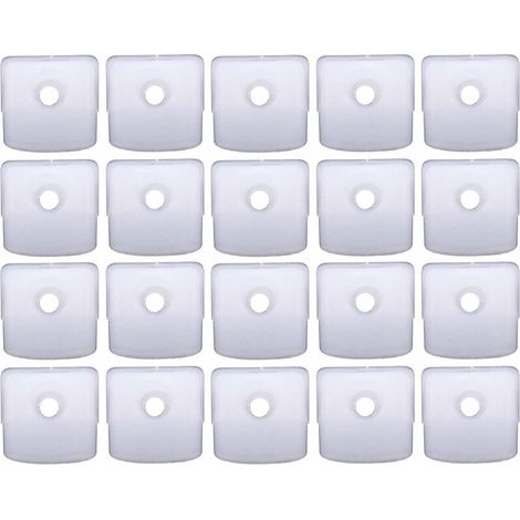 20x Support mural glace verre vitre miroir à visser plastique tranparent Porte miroir Taquet Protection Meuble Séjour Chambre Cuisine Salle de bain (1/2)
