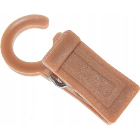 Anneaux en bois, clips de tringle à rideaux robustes, lot de 50, chêne (1/5)