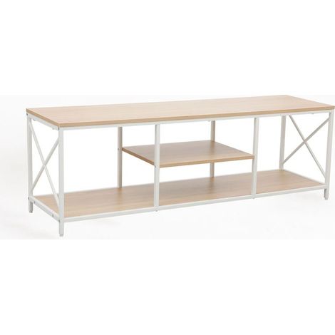 Muebles Auxiliares - Mesa TV Lesly 140 x 40 cm - Blanco