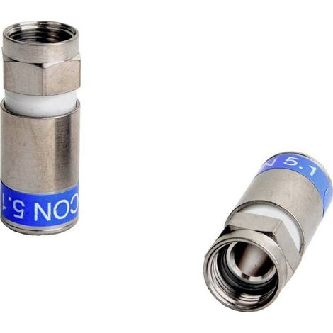 Connettore a compressione F-6-TD 5.1 RG6 (per cavo da 1,13 mm)