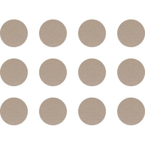 12x Cache vis adhésif autocollant diamètre 40mm protection bouchon trou obturateur meuble table chaise maison, Cappuccino (1/4)