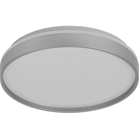 OSRAM ORBIS Gisela Plafonnier LED 385mm, 24W, 3000K blanc chaud, Argent, Métal avec anneau en plastique, IP20 (1/4)